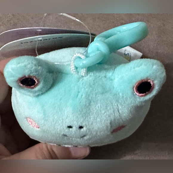 Kellytoy Fritz the Frog Squishmallow Clip-on Backpack Stuffed Plush Toy 5” - Picture 12 of 16